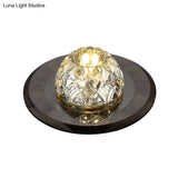 Modern Led Crystal Flush Mount Ceiling Light For Entryways