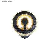 Modern Led Crystal Wall Sconce: Minimalist Chrome Finish Warm/White Light