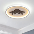 Modern Led Deer Flush Mount Acrylic Ceiling Light For Bedroom - Grey/White/Green White / B