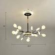 Modern Led Firefly Chandelier For Stylish Living Rooms 18 / Black