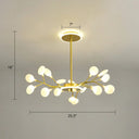 Modern Led Firefly Chandelier For Stylish Living Rooms 18 / Gold