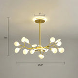 Modern Led Firefly Chandelier For Stylish Living Rooms 18 / Gold