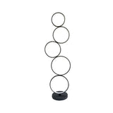 Modern Led Floor Lamp With Black Bubbling/Wavy/Twisting Design Acrylic Shade And Warm/White Light /