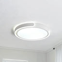 Modern Led Flush Ceiling Light With Acrylic Shade In Black/White/Champagne 15’/19’/23’