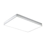 Modern Led Flush Mount Ceiling Light In White/Gold With Crystal Accents