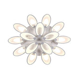 Modern Led Flush Mount Light For Dining Room With Acrylic Shade - 4/6/9 Lights Warm/White/Natural