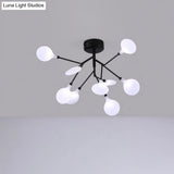 Modern Led Flushmount Ceiling Lamp - Metallic Contemporary Lighting For Bedroom