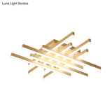 Modern Led Flushmount Lighting For Living Room - 31’/39’ Wide Traverse Acrylic Shade Lamp In