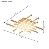 Modern Led Flushmount Lighting For Living Room - 31’/39’ Wide Traverse Acrylic Shade Lamp In