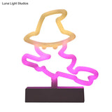 Modern Led Geometrical Nightstand Lamp - White Plastic Bedside Light For Bedroom