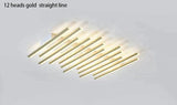 Modern Led Living Room Ceiling Lamp Simple Nordic Creative Square Line Restaurant Light In The