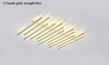 Modern Led Living Room Ceiling Lamp Simple Nordic Creative Square Line Restaurant Light In The