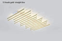 Modern Led Living Room Ceiling Lamp Simple Nordic Creative Square Line Restaurant Light In The