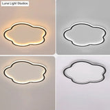 Modern Led Metal Flush Mount Ceiling Light Fixture For Flower Bedroom Illumination