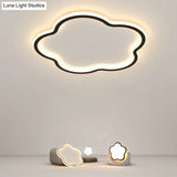 Modern Led Metal Flush Mount Ceiling Light Fixture For Flower Bedroom Illumination