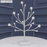 Modern Led Nightstand Lamp In White For Branching Night Table