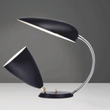 Modern Led Reading Lamp: Adjustable Arm Iron Sharp Tongue & Cone Design White/Black/Grey Black