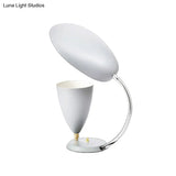 Modern Led Reading Lamp: Adjustable Arm Iron Sharp Tongue & Cone Design White/Black/Grey
