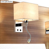 Modern Led Rectangle Wall Sconce In Chrome For Bedroom Lighting