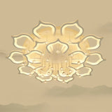 Modern Led Semi Flush Ceiling Light With Crystal Accents