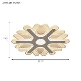 Modern Led Snowflake Ceiling Light For Kids’ Bedrooms