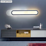 Modern Led Vanity Light With Acrylic Shade - White Wall Sconce Warm/White 12/18/20 Wide
