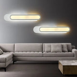 Modern Led Vanity Light With Acrylic Shade - White Wall Sconce Warm/White 12/18/20 Wide / 12