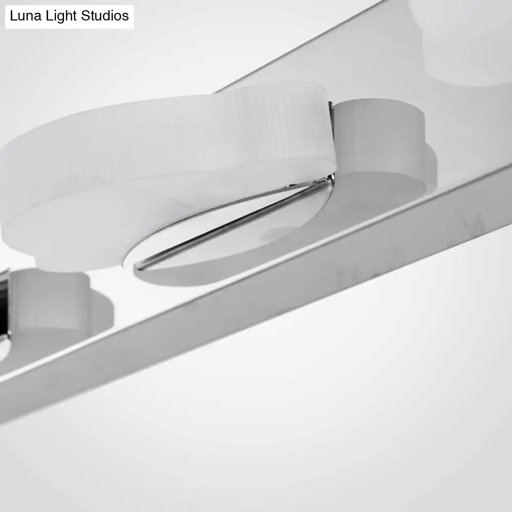 Modern Led Vanity Mirror Light With Rotatable Acrylic Design And Warm/White Lighting - Perfect For