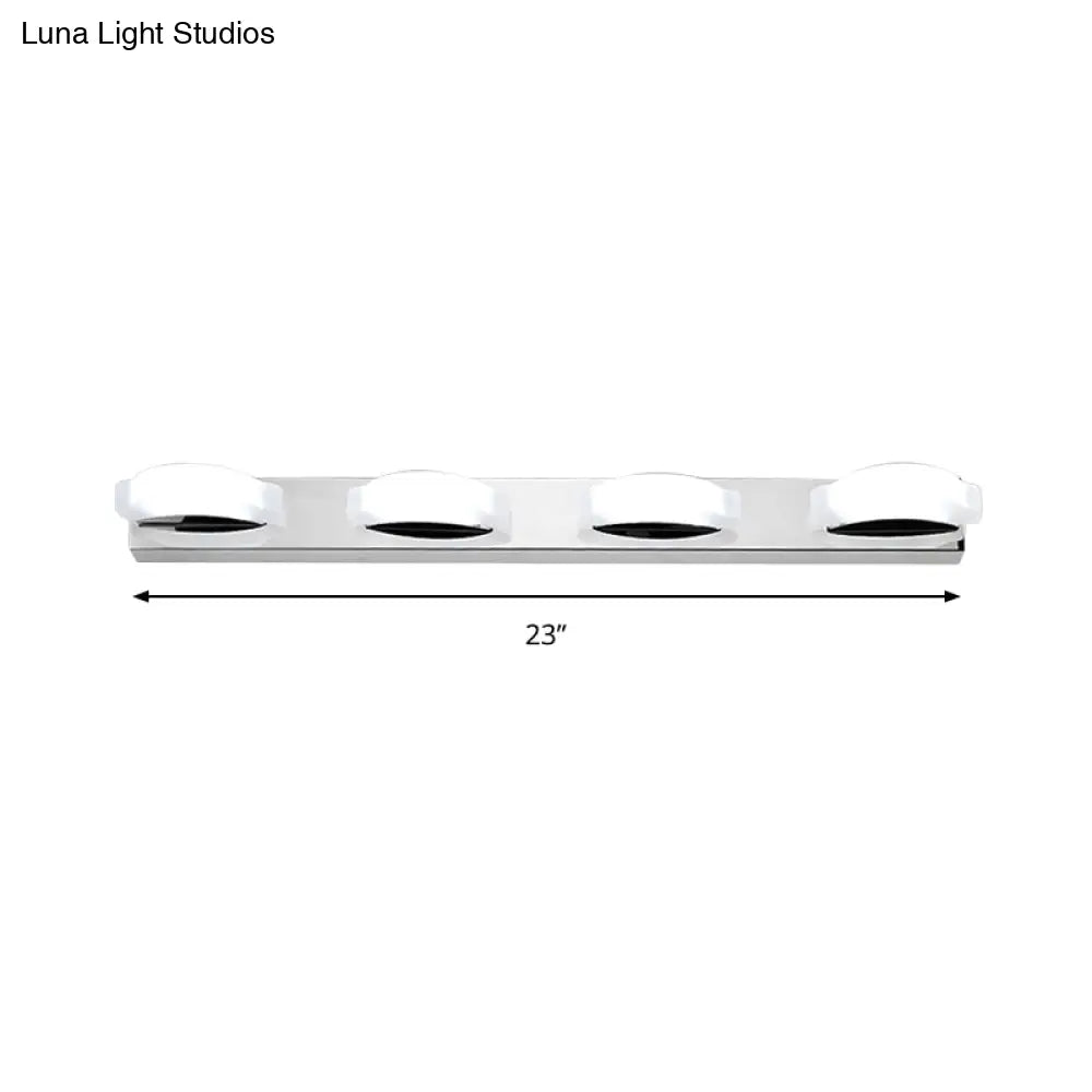 Modern Led Vanity Mirror Light With Rotatable Acrylic Design And Warm/White Lighting - Perfect For