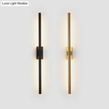 Modern Led Wall Mount Light - Linear Shape Acrylic Design For Living Room