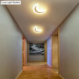 Modern Led Wall Sconce In White For Flat Hallway Stair Acrylic Finish