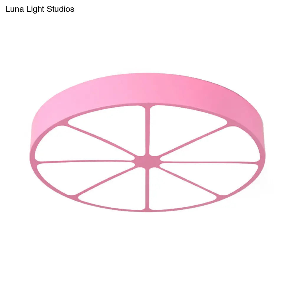 Modern Lemon Flat Ceiling Light For Kindergarten Classrooms