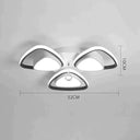 Modern Light Luxury High Grade Atmospheric Crystal Ceiling Lamp White / 3 heads / White light Ceiling