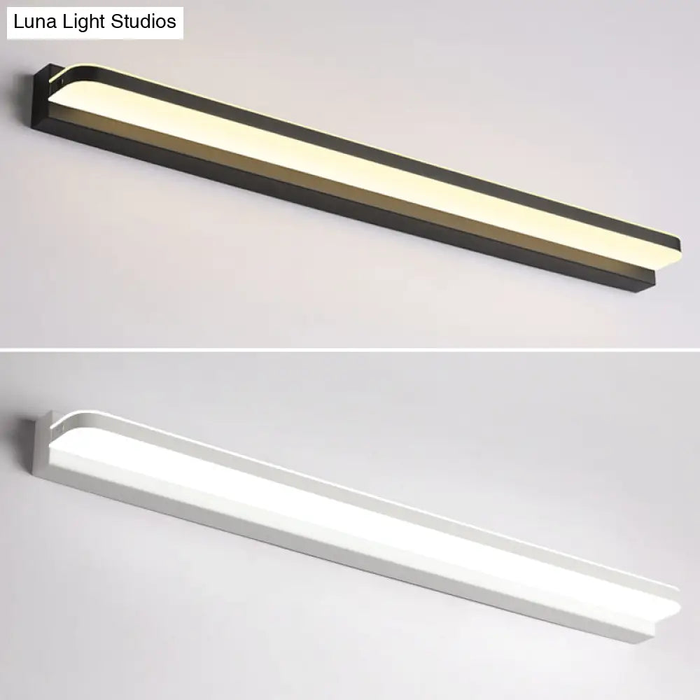 Modern Linear Vanity Wall Lamp Stylish Bathroom Lighting Solution With Multiple Sight Options