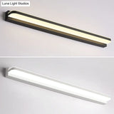 Modern Linear Vanity Wall Lamp Stylish Bathroom Lighting Solution With Multiple Sight Options