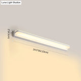 Modern Linear Vanity Wall Lamp Stylish Bathroom Lighting Solution With Multiple Sight Options