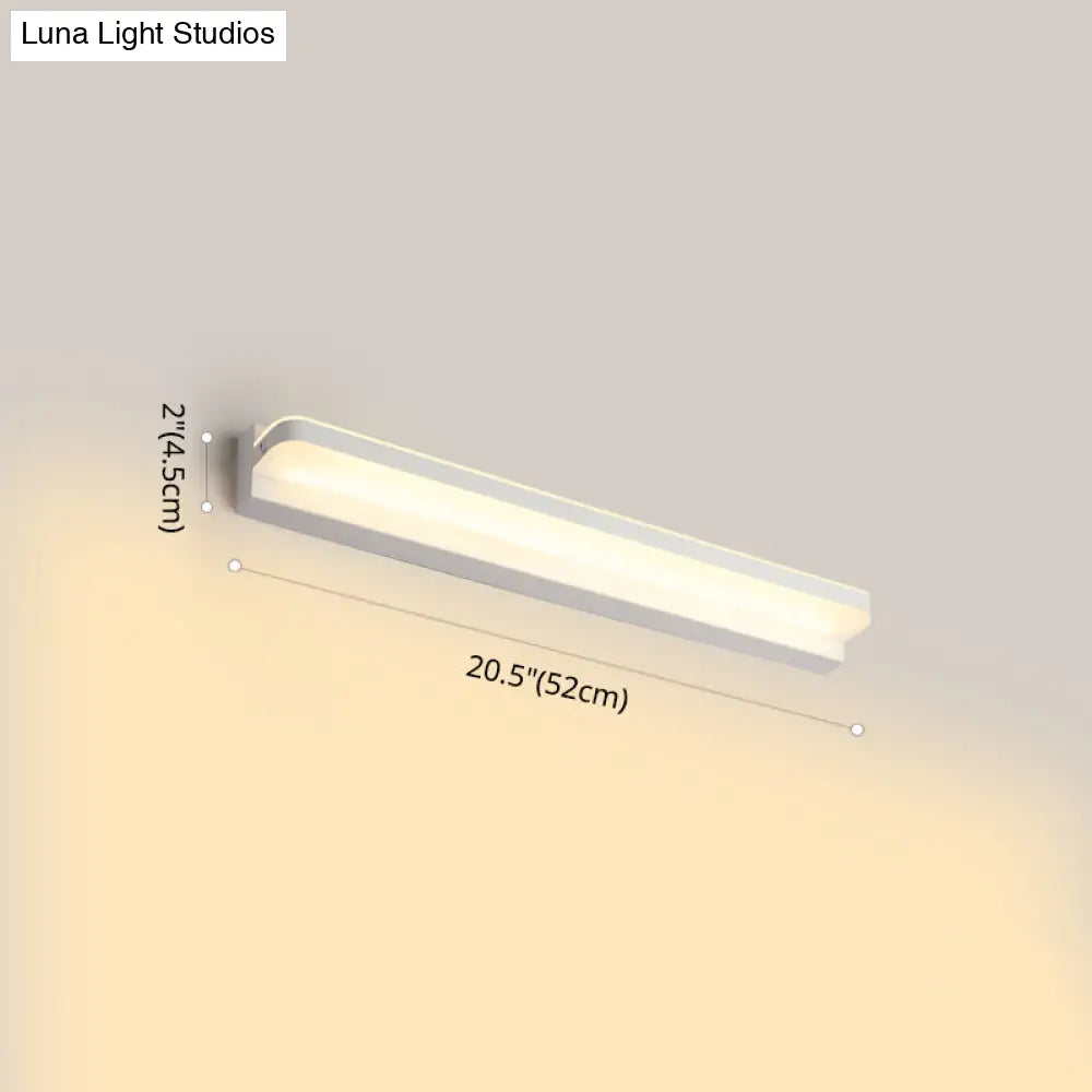 Modern Linear Vanity Wall Lamp Stylish Bathroom Lighting Solution With Multiple Sight Options