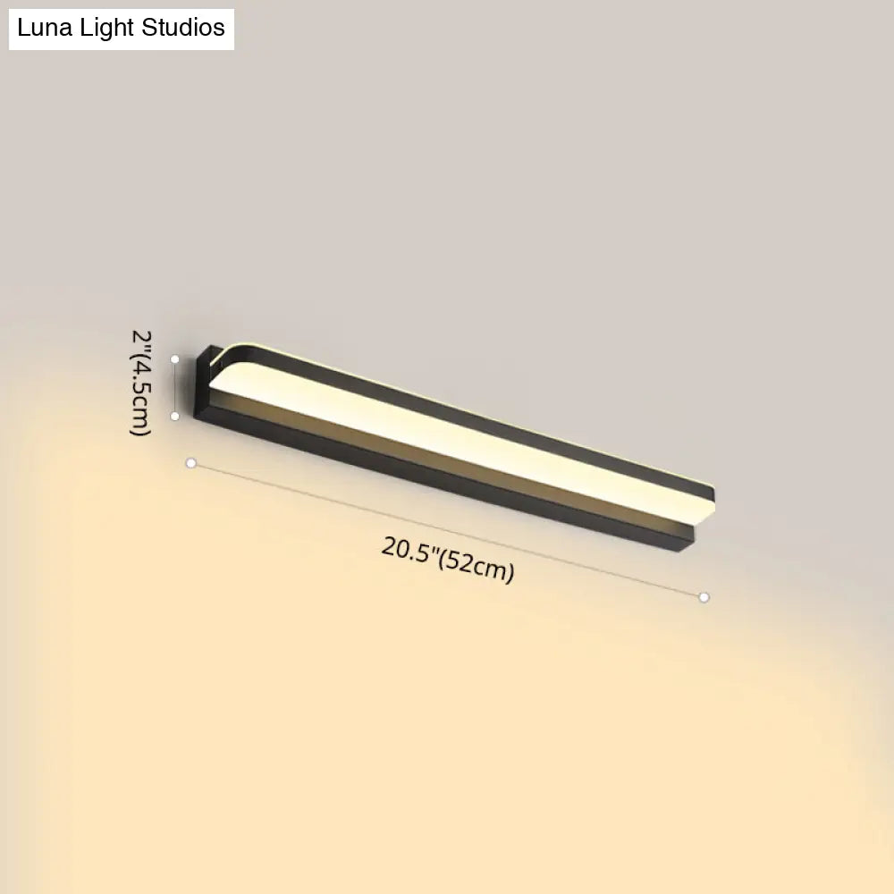 Modern Linear Vanity Wall Lamp Stylish Bathroom Lighting Solution With Multiple Sight Options