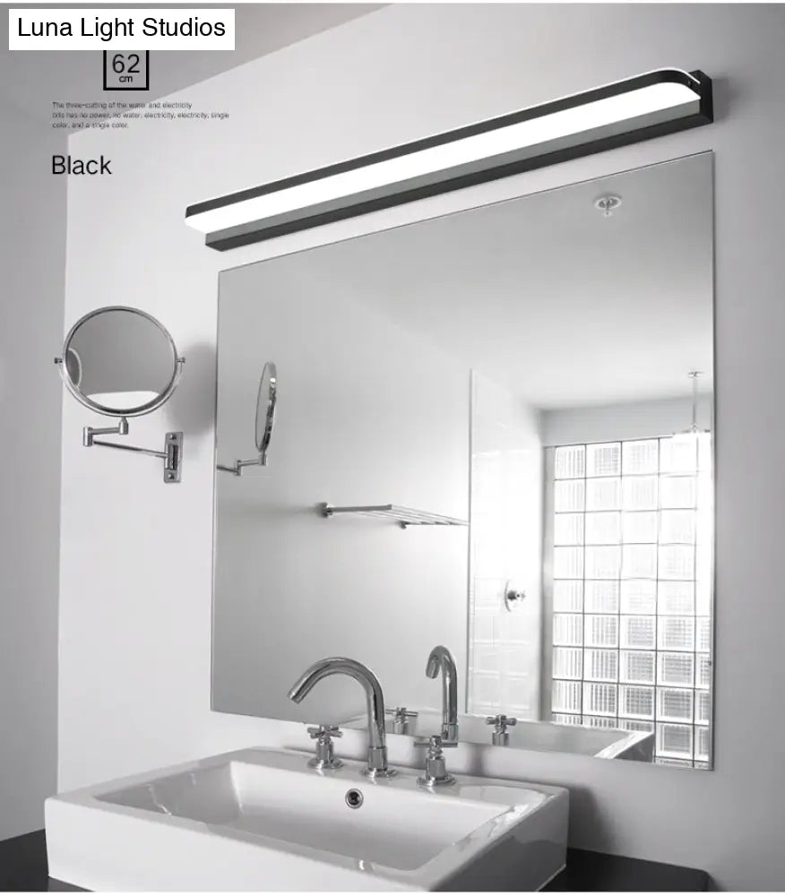 Modern Linear Vanity Wall Lamp Stylish Bathroom Lighting Solution With Multiple Sight Options