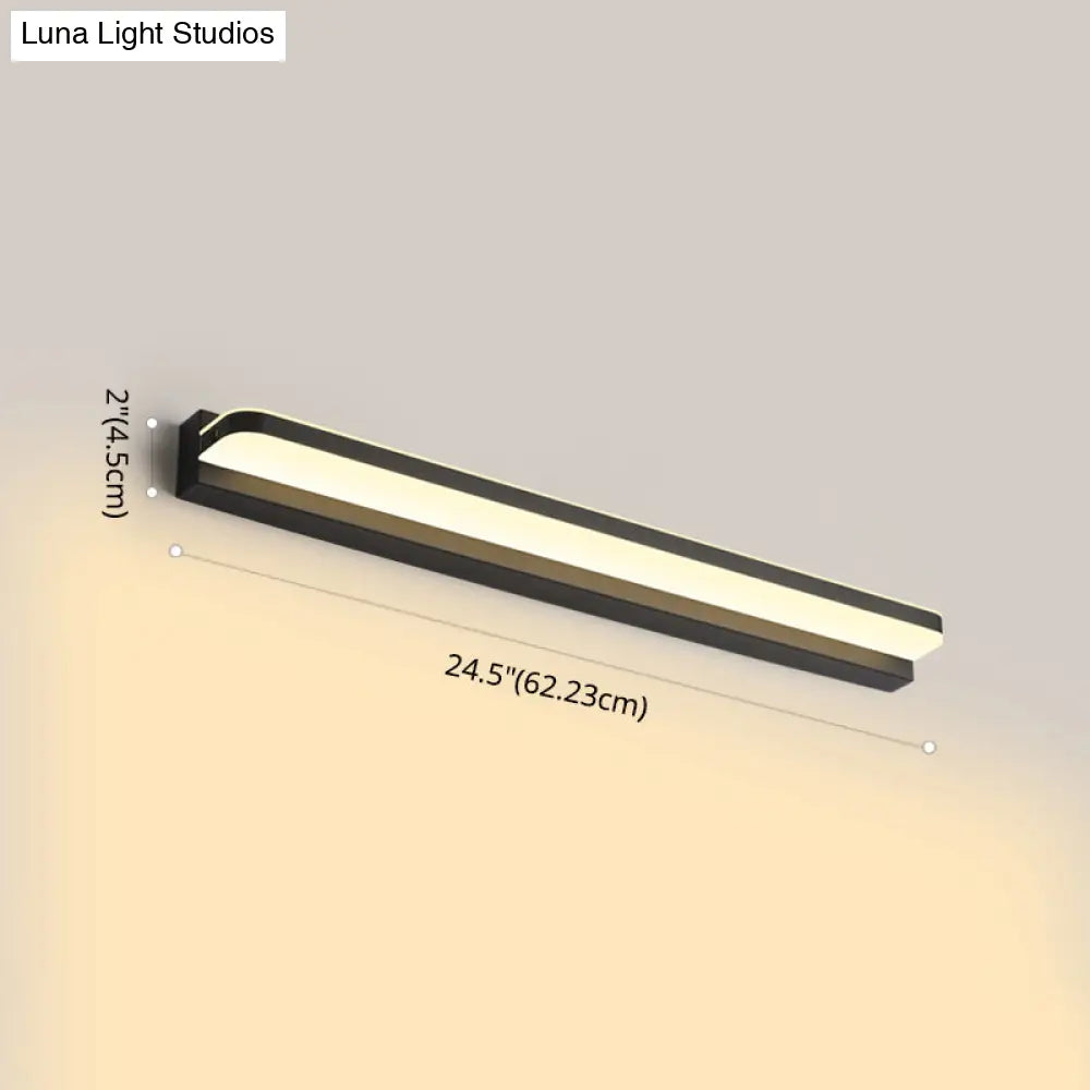 Modern Linear Vanity Wall Lamp Stylish Bathroom Lighting Solution With Multiple Sight Options