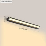 Modern Linear Vanity Wall Lamp Stylish Bathroom Lighting Solution With Multiple Sight Options