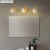 Modern Luxury Circle Vanity Wall Light Fixture - Copper Lighting