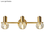 Modern Luxury Circle Vanity Wall Light Fixture - Copper Lighting
