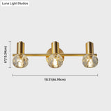 Modern Luxury Circle Vanity Wall Light Fixture - Copper Lighting