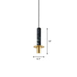 Modern Marble Dining Room Suspension Led Pendant Light Black