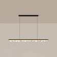 Modern Matte Metal Island Led Ceiling Light With Simple Acrylic Shade Black / 35.5 White