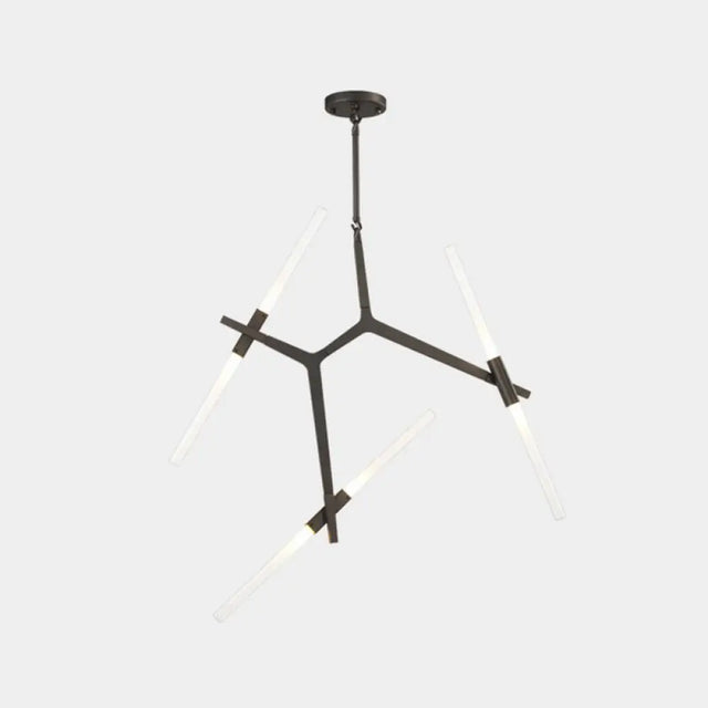 Post-Modern Metal Pendant Ceiling Light Fixture - Branches Design 6 / Black