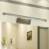 Modern Metal Bronze Led Wall Mounted Vanity Light With Slim Design And Warm White Lighting 16/21.5