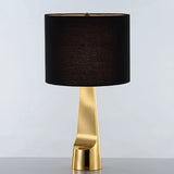 Modern Metal Desk Lamp With Straight Sided Shade And 1 Head In Black