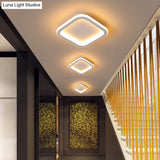 Modern Metal Geometric Led Ceiling Light Fixture | Flush Mount